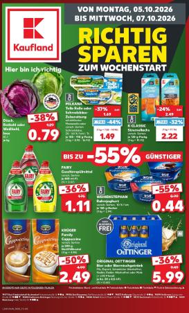 kaufland - Kaufland Německo - Richtig Sparen Zum Wochenstart Prospekt nächste Woche – von Montag 05.10.2026 bis Mittwoch 07.10.2026