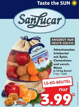 kaufland - Kaufland - Sanlucar-Prospekt gültig vom 05.12. bis 05.12.