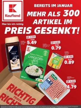 kaufland - Kaufland - Preis gesenkt-Prospekt gültig vom 16.01. bis 21.01.