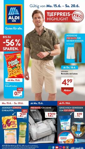 aldi - ALDI SÜD Prospekt nächste Woche – von Montag 15.06.2026 bis Samstag 20.06.2026