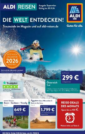aldi - ALDI SÜD - Reisemagazin Prospekt – von Dienstag 01.09.2026 bis Mittwoch 30.09.2026