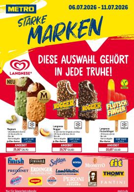 metro - Metro - Starke Marken Prospekt nächste Woche – von Montag 06.07.2026 bis Samstag 11.07.2026