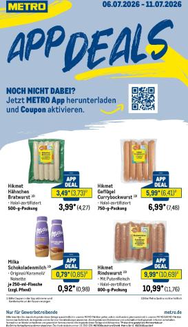 metro - Metro - App Deals Prospekt nächste Woche – von Montag 06.07.2026 bis Samstag 11.07.2026