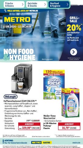 metro - Metro - NonFood Prospekt nächste Woche – von Montag 17.08.2026 bis Samstag 22.08.2026