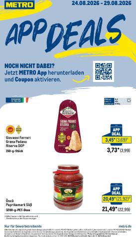 metro - Metro - App Prospekt nächste Woche – von Montag 24.08.2026 bis Samstag 29.08.2026