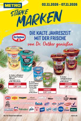 metro - Metro - Starke Marken Prospekt nächste Woche – von Montag 02.11.2026 bis Samstag 07.11.2026