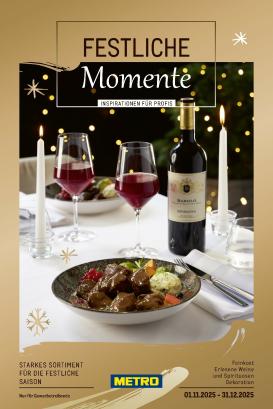 metro - Metro - Saisonkatalog "Festliche Momente"-Prospekt gültig vom 01.11. bis 31.12.