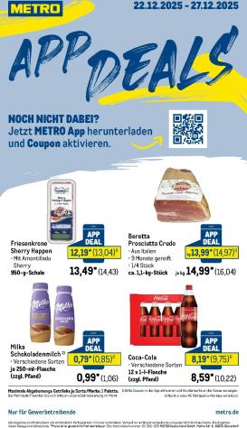metro - Metro - App-Deals-Prospekt gültig vom 22.12. bis 27.12.