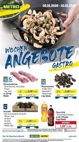 metro - Metro - Wochen-Angebote Gastro-Prospekt gültig vom 05.01. bis 10.01.