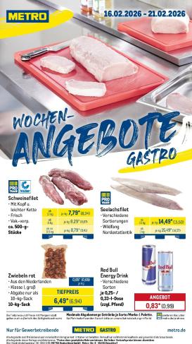 metro - Metro - Wochen-Angebote Gastro-Prospekt gültig vom 16.02.2026 bis 21.02.2026