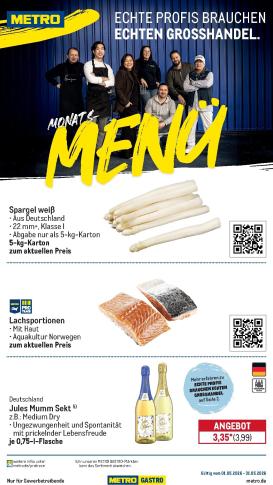 metro - Metro - Monats-Menü Prospekt nächste Woche – von Freitag 01.05.2026 bis Sonntag 31.05.2026
