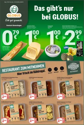 globus - Globus - Rostock-Sievershagen Prospekt nächste Woche – von Montag 07.09.2026 bis Samstag 12.09.2026