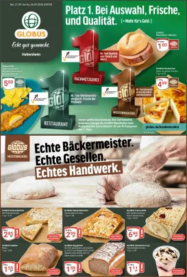 globus - Globus - Hattersheim Prospekt nächste Woche – von Montag 21.09.2026 bis Samstag 26.09.2026