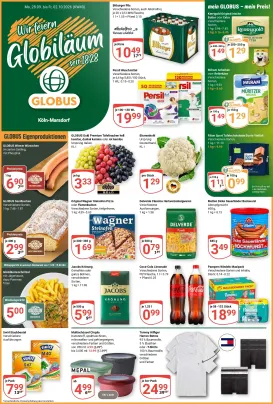 globus - Globus - Köln-Marsdorf Prospekt nächste Woche – von Montag 28.09.2026 bis Freitag 02.10.2026