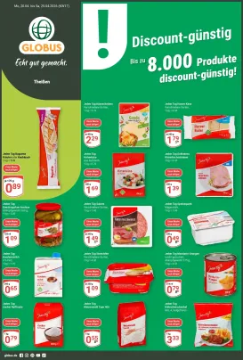 globus - Globus - Theissen Prospekt nächste Woche – von Montag 20.04.2026 bis Samstag 25.04.2026