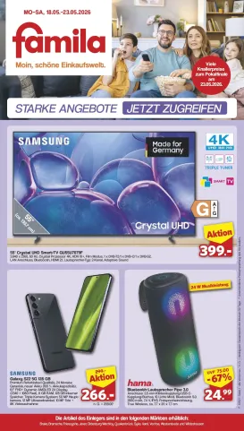 famila-nordwest - Famila Nordwest - Einleger Prospekt – von Montag 18.05.2026 bis Samstag 23.05.2026