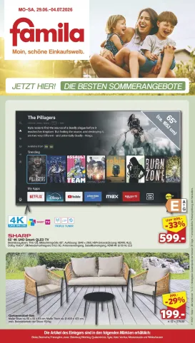 famila-nordwest - Famila Nordwest - Famila: Einleger Prospekt nächste Woche – von Montag 29.06.2026 bis Samstag 04.07.2026