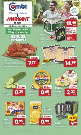 combi - Combi - Apen Prospekt – von Montag 18.05.2026 bis Samstag 23.05.2026