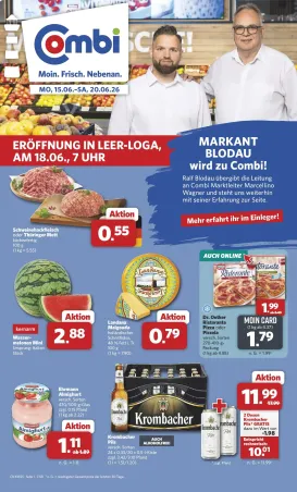 combi - Combi - Leer-Loga Prospekt – von Montag 15.06.2026 bis Samstag 20.06.2026