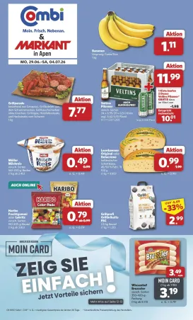 combi - Combi Prospekt – von Montag 29.06.2026 bis Samstag 04.07.2026