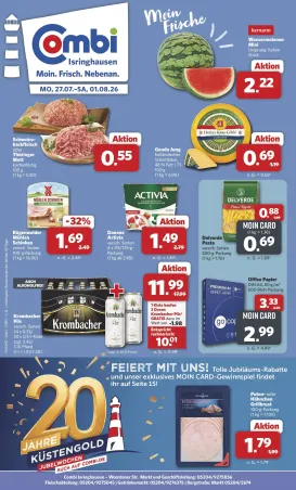 combi - Combi - Isringhausen Prospekt – von Montag 27.07.2026 bis Samstag 01.08.2026