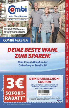combi - Combi - Coupon Prospekt – von Montag 07.09.2026 bis Samstag 12.09.2026