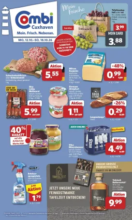combi - Combi - Cuxhaven Prospekt – von Montag 12.10.2026 bis Sonntag 18.10.2026