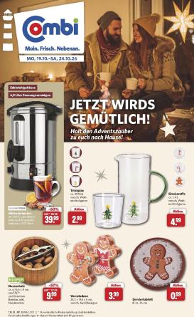combi - Combi - Jetzt wirds gemütlich Prospekt nächste Woche – von Montag 19.10.2026 bis Samstag 24.10.2026