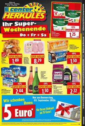 herkules - Herkules - Wochenende Prospekt nächste Woche – von Donnerstag 03.09.2026 bis Samstag 05.09.2026