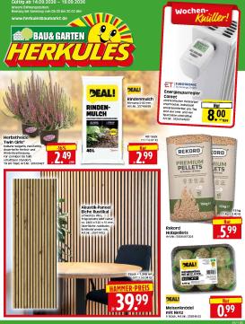 herkules - Herkules - Bau & Garten Prospekt nächste Woche – von Montag 14.09.2026 bis Samstag 19.09.2026