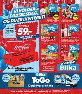 bilka - Bilka - Bilka Avisen Få inspiration til ugens indkøb i Bilka Avisen - spændende nyheder og sæsonaktuelle produkter hver uge. Gå på opdagelse og se, hvad der venter denne uge hos Bilka. tilbudsavis for næste uge fra fredag, 24.07.2026 til torsdag, 30.