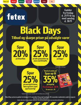 fotex - Føtex - Black days tilbudsavis gyldig fra 21.11. til 30.11.