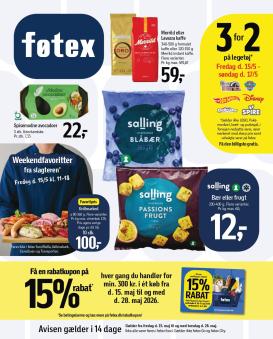 fotex - Føtex flyer til næste uge fra fredag 15.05.2026 til torsdag 28.05.2026