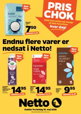 netto - Netto - Pris chok flyer til næste uge fra lørdag 16.05.2026 til fredag 22.05.2026