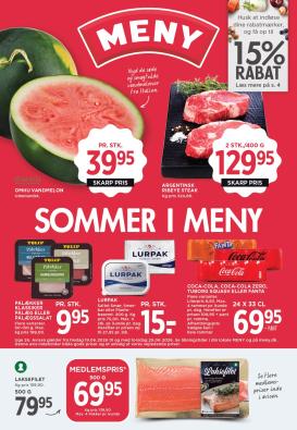 meny - Meny tilbudsavis for næste uge fra fredag, 19.06.2026 til torsdag, 25.06.2026