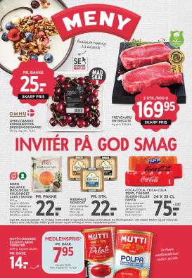 meny - Meny tilbudsavis for næste uge fra fredag, 17.07.2026 til torsdag, 23.07.2026