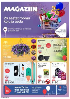 magaziin - Magaziin kliendileht - Sünnipäevakuu pidulikud pakkumised (30.04 - 3.05.2026)