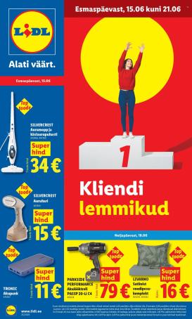 lidl - Lidl kliendileht - Tööstuskaupade pakkumised (15.06 - 21.06.2026)