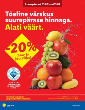 lidl - Lidl kliendileht - Allahindluste tormijooks (13.07 - 19.07.2026)