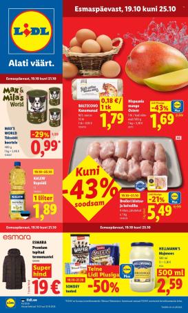 lidl - Lidl kliendileht (19.10 - 25.10.2026)