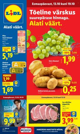 lidl - Lidl kliendileht - Kliendileht (13.10 - 19.10.2025)