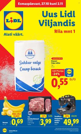 lidl - Lidl kliendileht - Viljandi, Riia mnt 1 (27.10 - 2.11.2025)