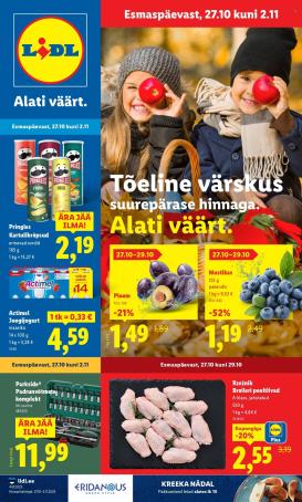 lidl - Lidl kliendileht - Kliendileht (27.10 - 2.11.2025)