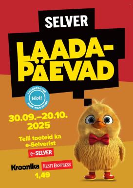 selver - Selver kliendileht - Laadapäevad (30.09 - 20.10.2025)