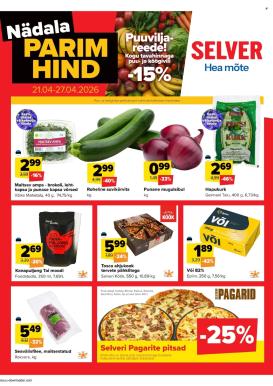 selver - Selver kliendileht - Nädala parim hind (21.04 - 27.04.2026)