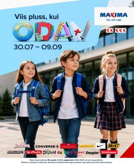 maxima - Maxima kliendileht (30.07 - 9.09.2026)