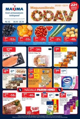 maxima - Maxima kliendileht 20.-26.10 (2026-10-20 - 2026-10-26)