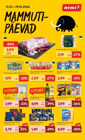 rimi - Rimi kliendileht - Kliendileht (13.01 - 19.01.2026)