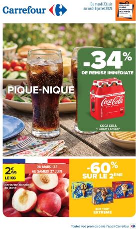 carrefour - Flyer Carrefour - Pique-Nique pour la semaine prochaine du du mardi 23/06/2026 au du lundi 06/07/2026