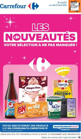 carrefour - Flyer Carrefour - Les Nouveautés pour la semaine prochaine du du mardi 04/08/2026 au du lundi 31/08/2026